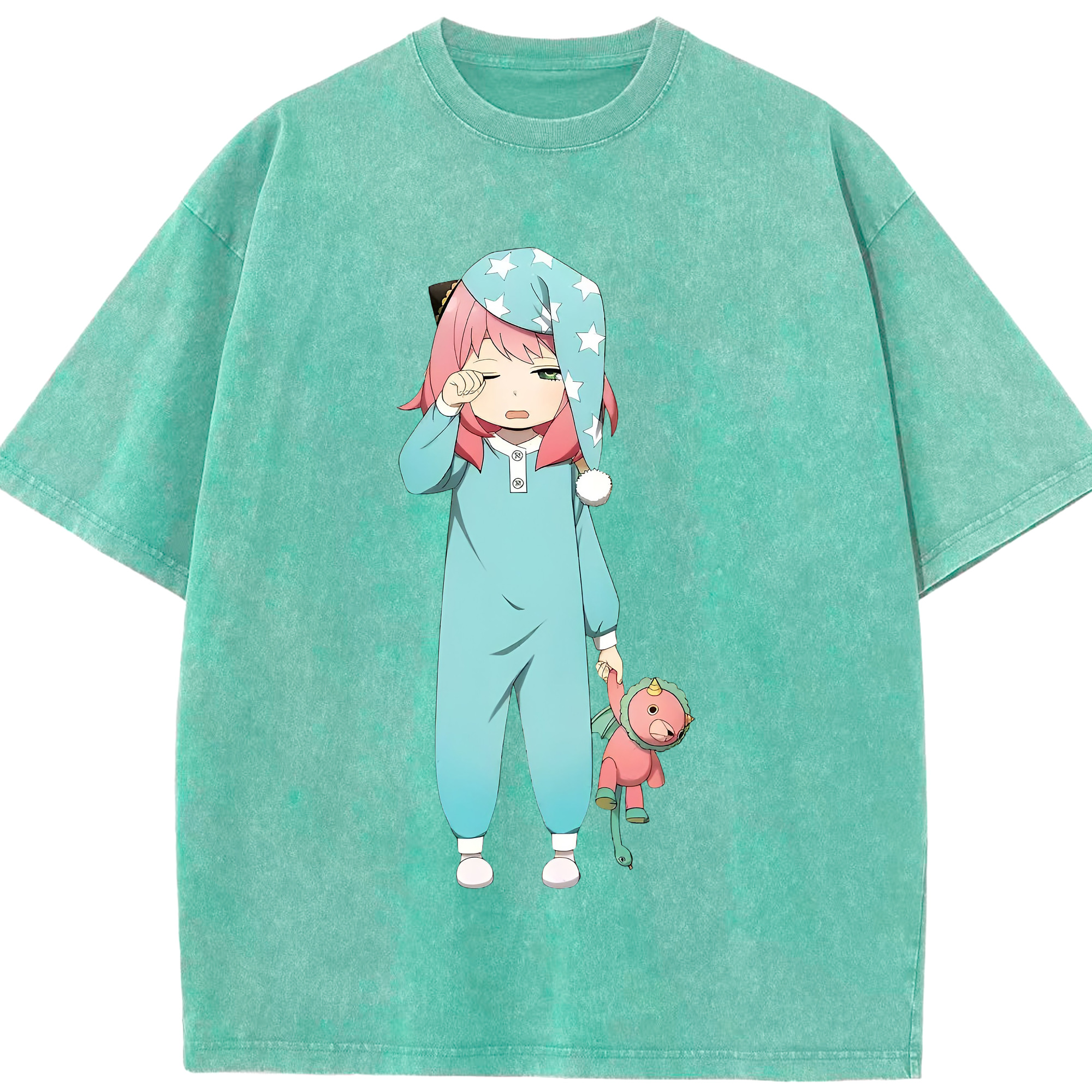 （画像用） SPY×FAMILY间谍家家酒 綿100% ヴィンテージ風 半袖Tシャツ（フロントプリント）